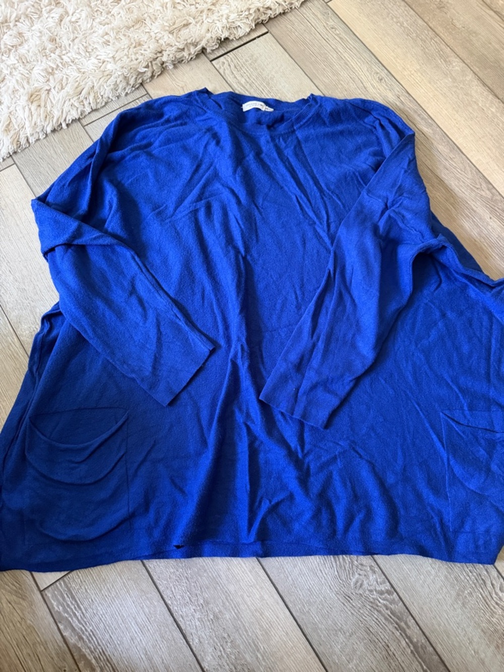 Chic Soul Royal Blue Crewneck Sweater
